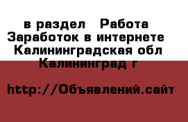  в раздел : Работа » Заработок в интернете . Калининградская обл.,Калининград г.